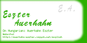 eszter auerhahn business card